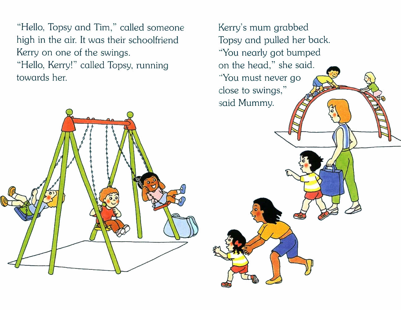 Ladybird - Topsy Tim Books - Go To The Park (05),绘本,绘本故事,绘本阅读,故事书,童书,图画书,课外阅读